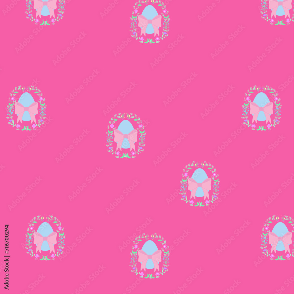 pattern with easter eggs