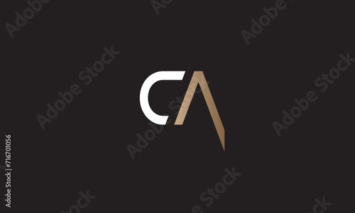 CA, AC, C, A Abstract Letters Logo Monogram	