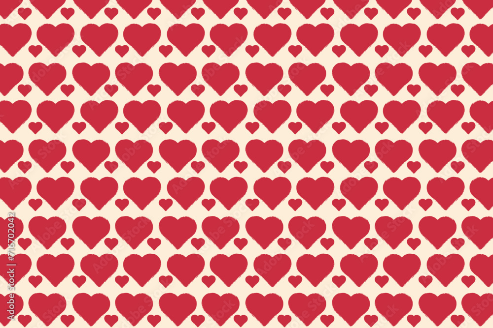 Heart pattern, Valentine's Day seamless pattern, Valentine's Day background. Heart pattern, Valentine's Day seamless pattern, Valentine's Day background.