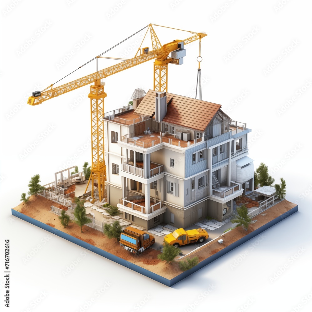 isometric view of a building