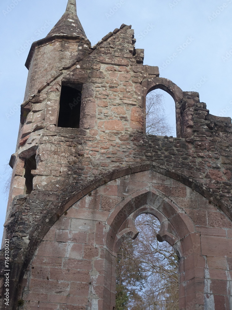 Kloster Allerheiligen im Schwarzwald im Winter