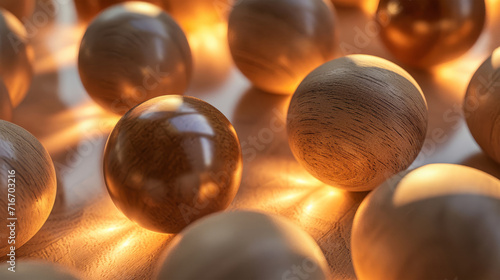 wooden balls background photo