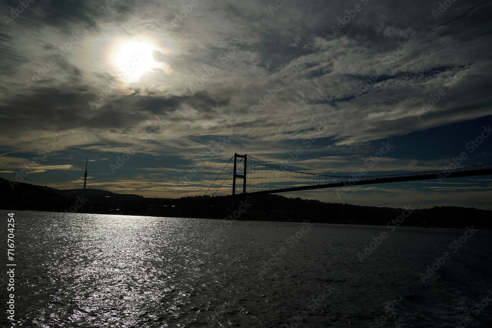 Fototapeta premium 15 temmuz sehitler Koprusu bridge Istanbul Bosphorus cruise