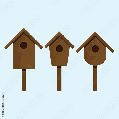 Wooden birdhouse