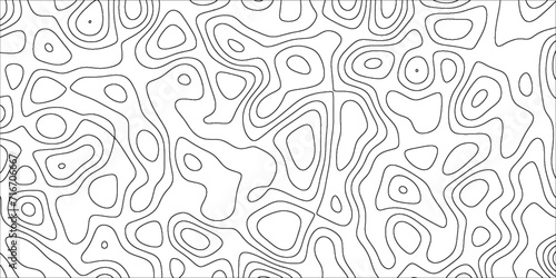 Topographic map background with geographic line map with elevation assignments.Modern design with White topographic wavy pattern design. Paper Texture Imitation of a Geographical map shades .