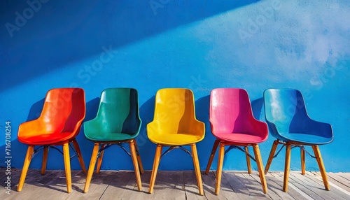 Color Burst Oasis  Vibrant Chairs Enhancing Any Room 