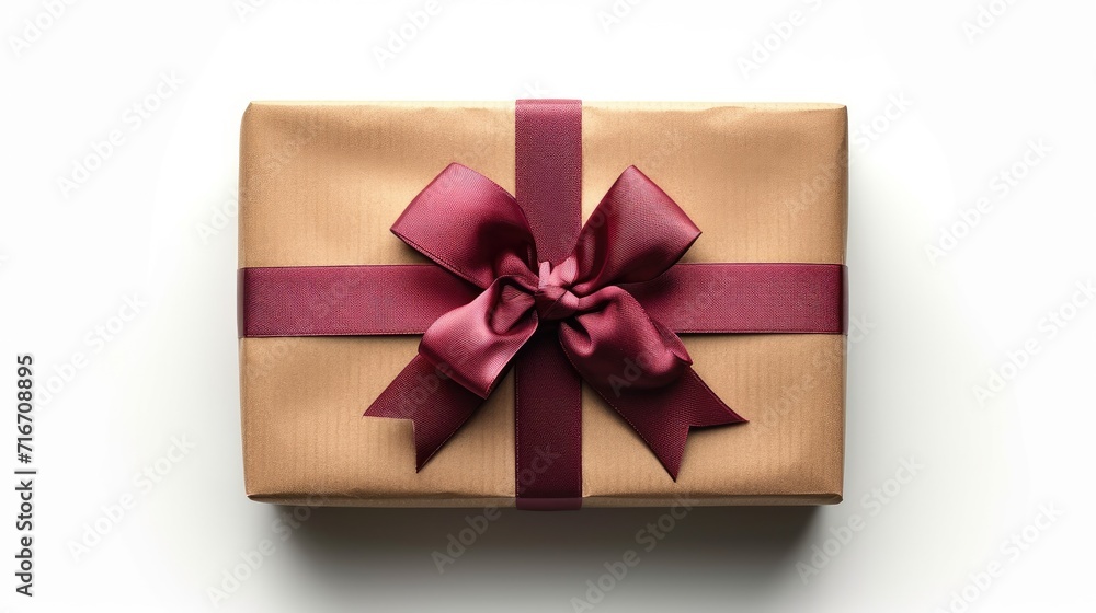 Valentine's day, gift box and red bow Valentine's day, gift box and red bow