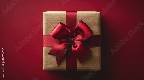 Valentine's day, gift box and red bow