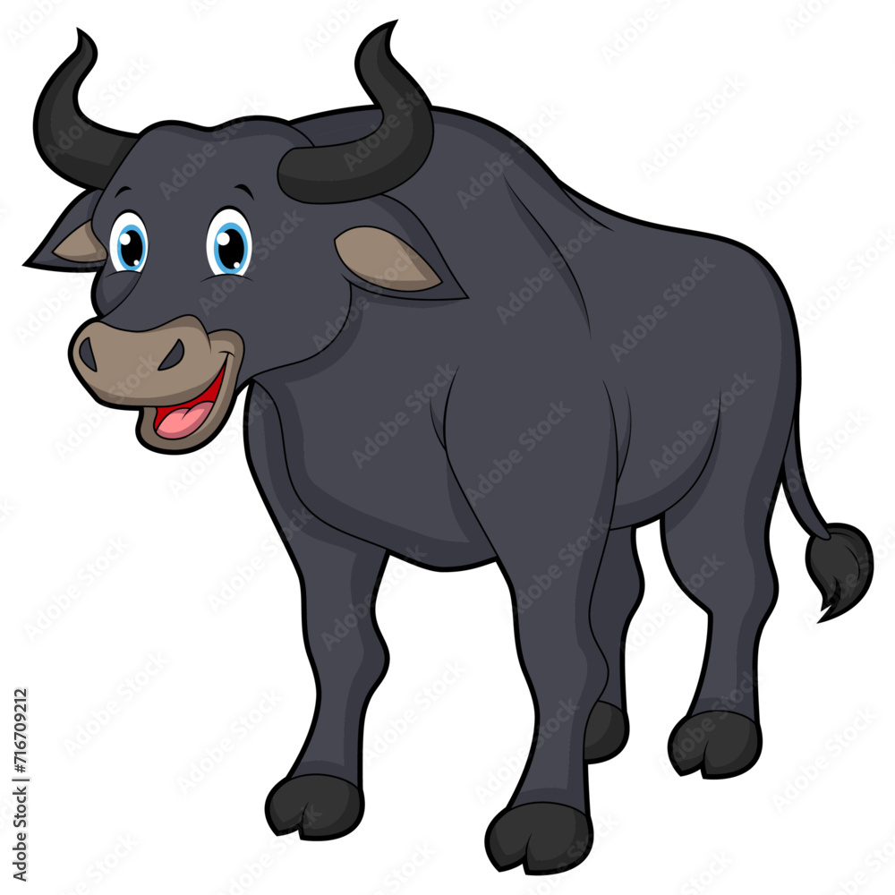 cute smiling buffalo cute smiling buffalo