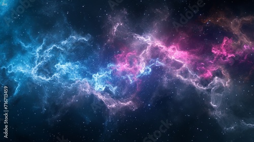 Abstract Galactic Texture with Bright Nebulous Forms background