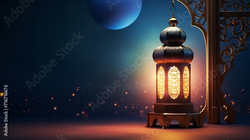 Islamic greeting ramadan kareem colorful design