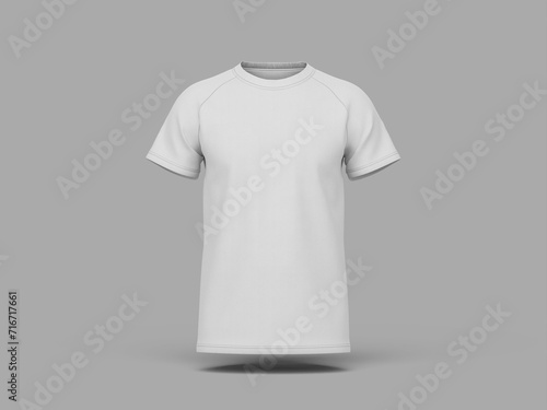 Front View White Blank Jersey Mockup with Hanger