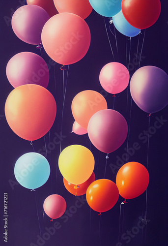 Happy Birthday Balloons Background