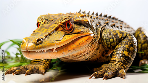 close up of a alligator