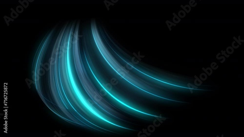 Animation Cool and cold air flows shows, air condition animation