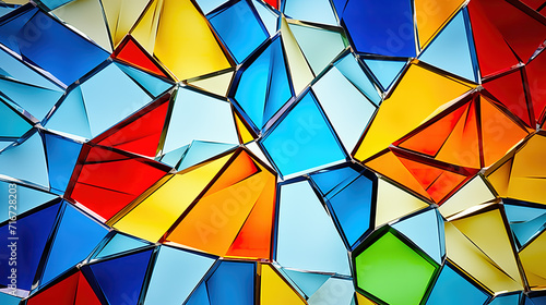 impressive broken inspired wallpaper, splittered colored glass