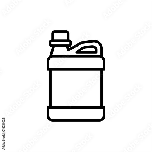 Gallon icon in trendy flat style isolated on white background. Symbol for your web site design, logo, and app