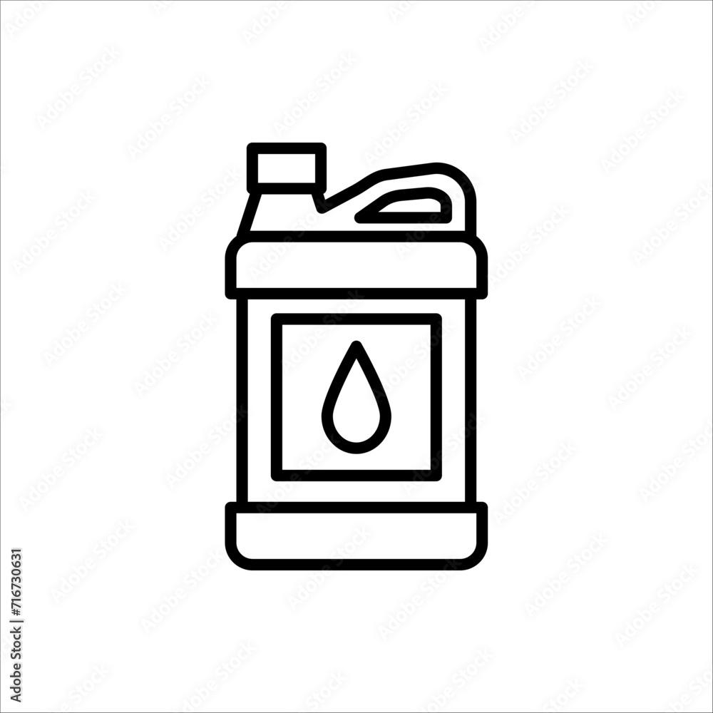 Gallon icon in trendy flat style isolated on white background. Symbol for your web site design, logo, and app Gallon icon in trendy flat style isolated on white background. Symbol for your web site design, logo, and app