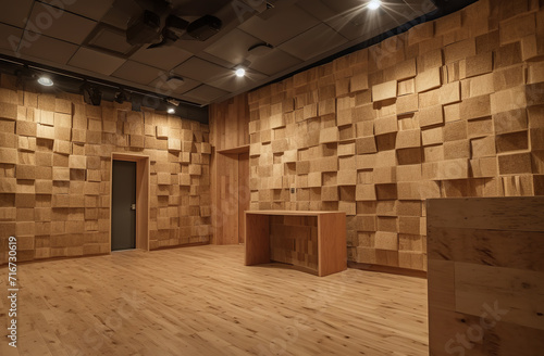 Soundproof room, recording studio made entirely from eco © yarohork