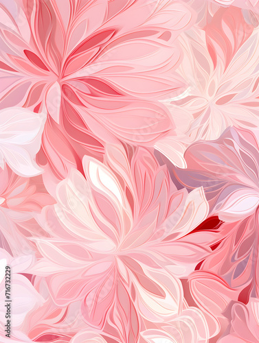 Abstract floral background with soft pink and white flowers