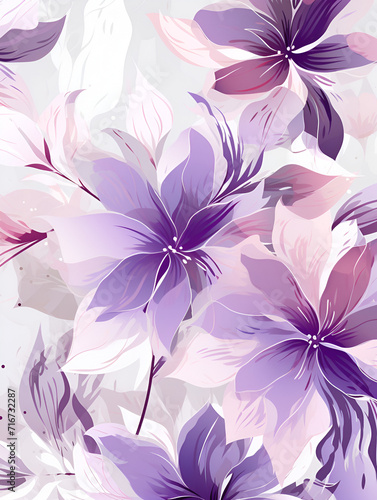 Abstract soft purple floral background 