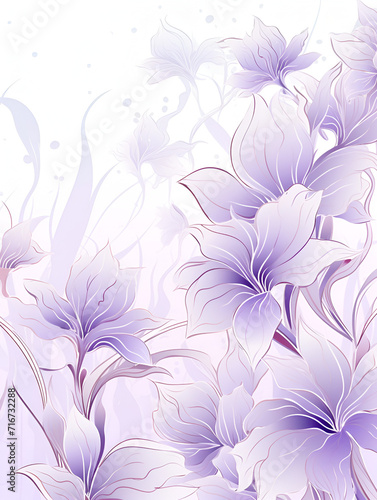 Abstract soft purple floral background 