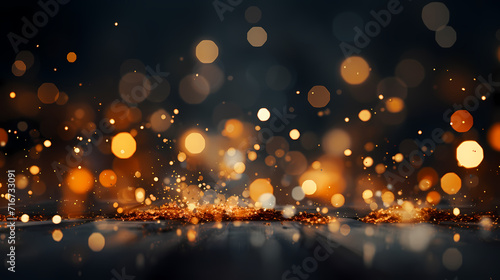 Festive decorative glitter lights background banner, colorful abstract background with glitter
