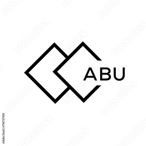 ABU Letter logo design template vector. ABU Business abstract connection vector logo. ABU icon circle logotype.
