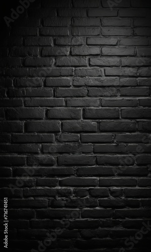 Texture of dark brick wall. Loft modern style for graphic design, websites or promotional materials, decorative element or art.