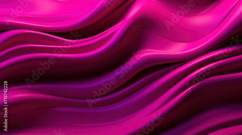 Liquid neon pink wave modern trendy holographic background. Fluid color texture abstract backdrop. Created with Generative AI
