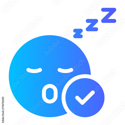 sleep quality gradient icon