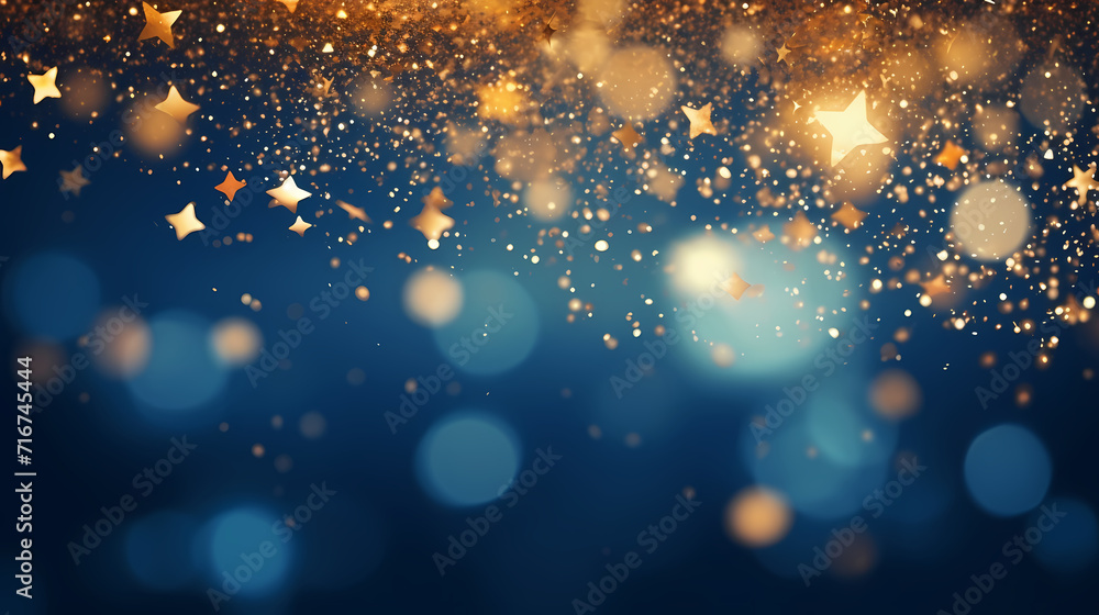 Obraz premium Abstract glitter lights background, blurred bokeh effect