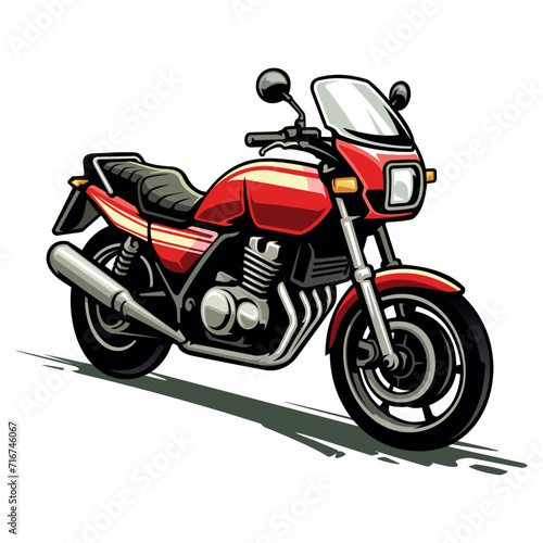 Retro Racing Motorcycle vector