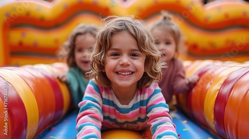 little children playing in playground
