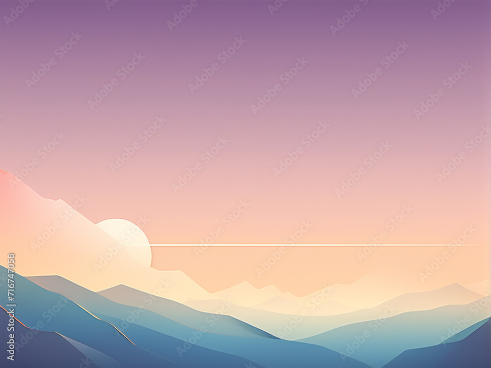 sunrise in mountains