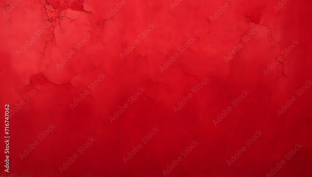 Fototapeta premium Red rough wall surface background. Red grunge background texture. Red wall background.