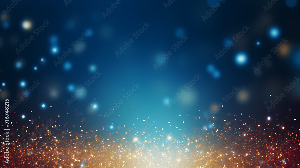 Abstract glitter lights background, blurred bokeh effect