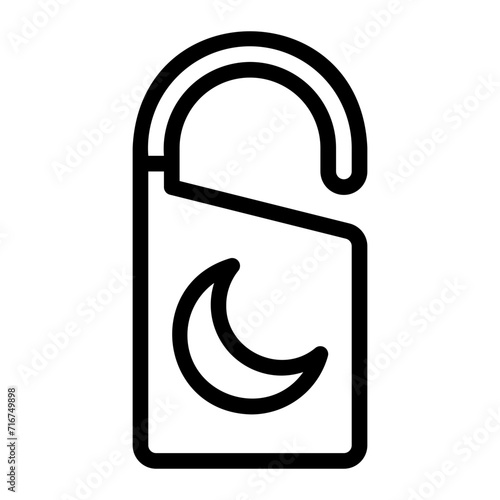 door hanger line icon