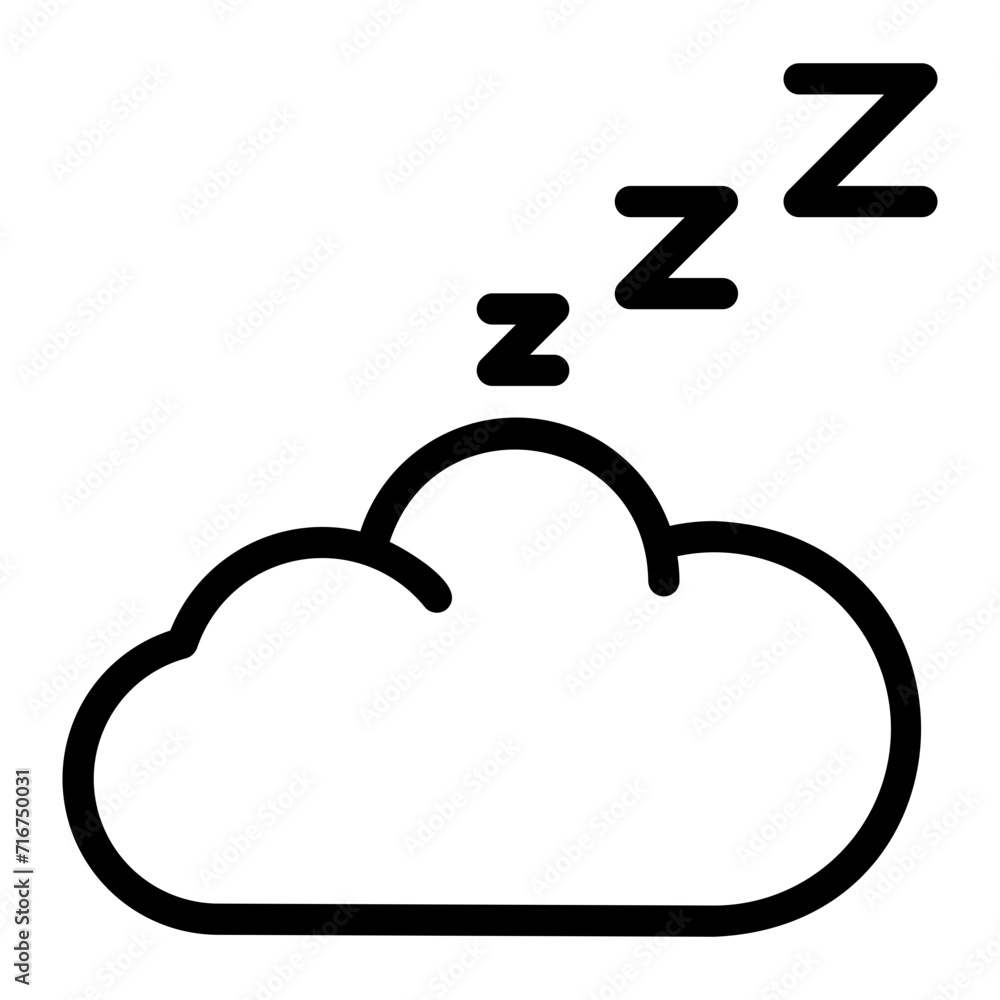 sleep line icon sleep line icon