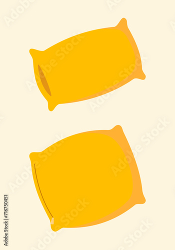 pillow and cushion vector illustration
