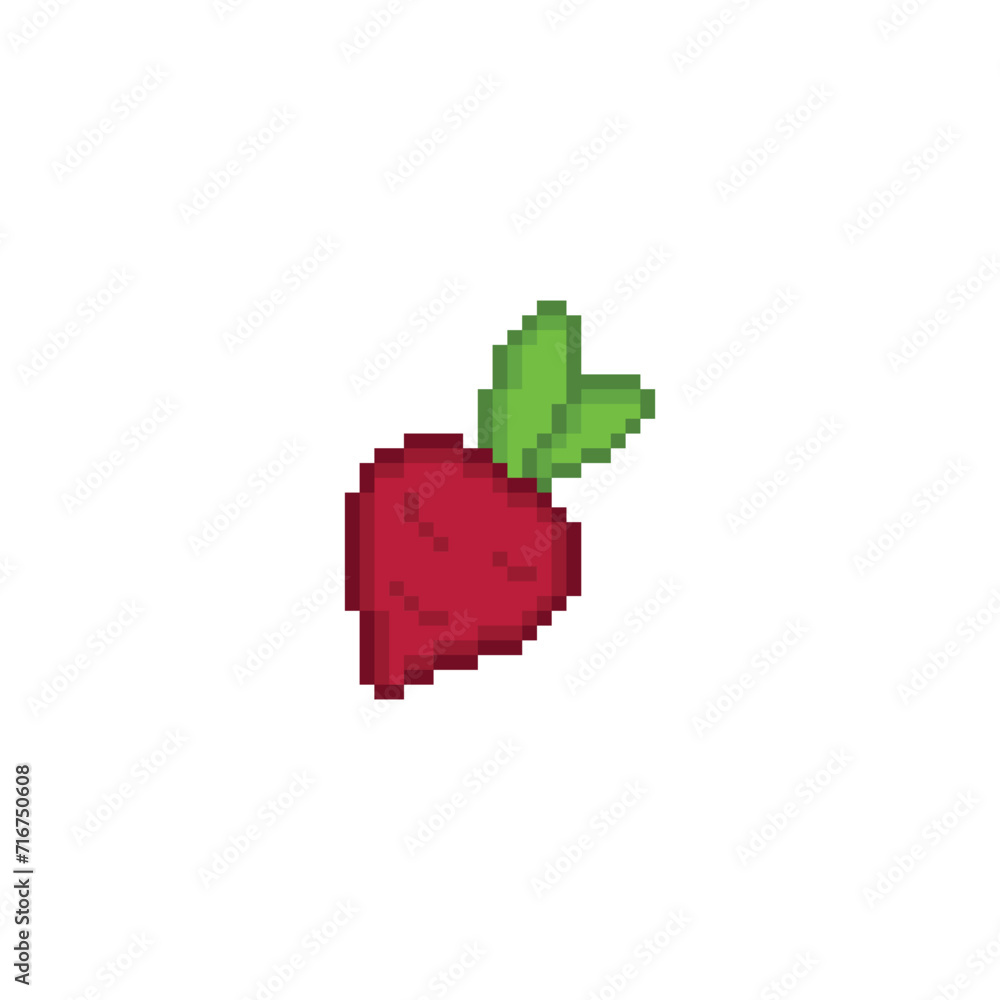 pixel beetroot icon. Vector pixel art beet root icon 8 bit for game company logo template pixel beetroot icon. Vector pixel art beet root icon 8 bit for game company logo template