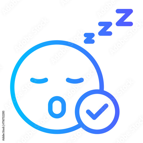 sleep quality gradient icon