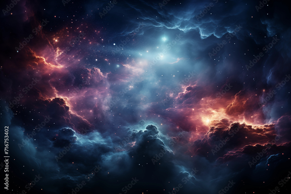 abstract deep space image with stars and clouds_4 abstract deep space image with stars and clouds_4