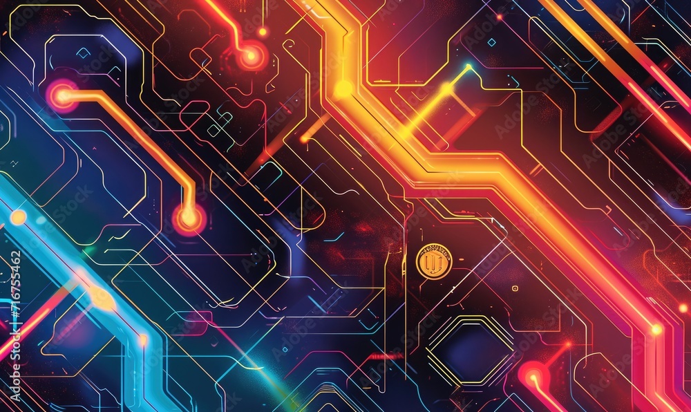 Obraz premium a futuristic background pattern for ui 