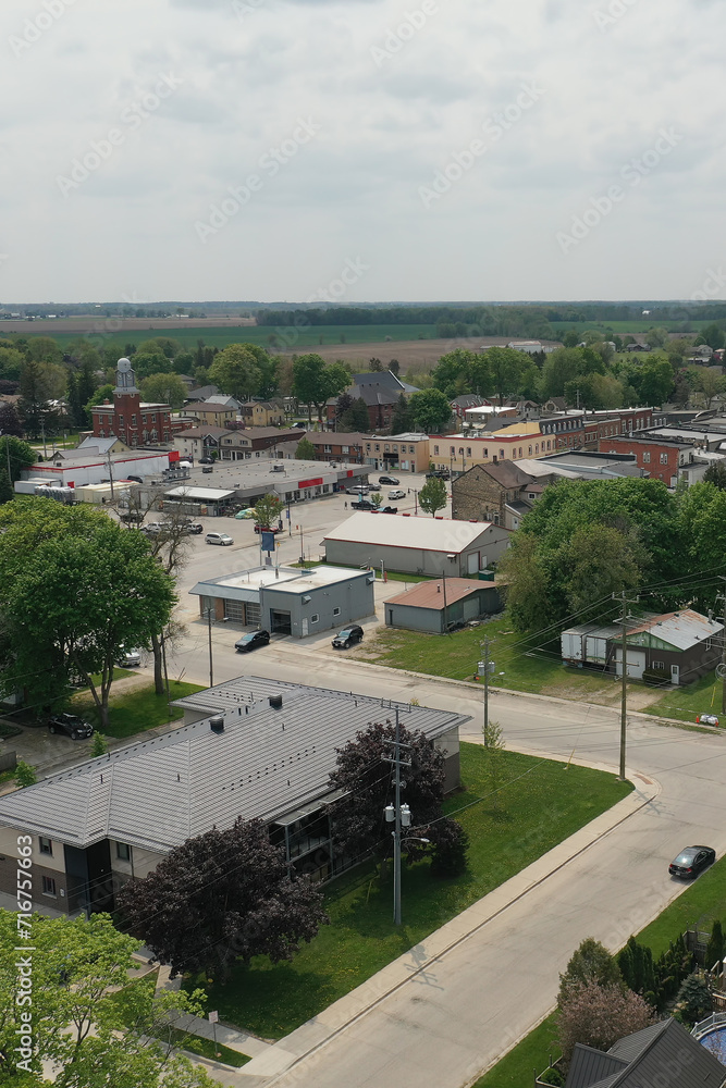 Aerial vertical of Palmerston, Ontario, Canada Aerial vertical of Palmerston, Ontario, Canada