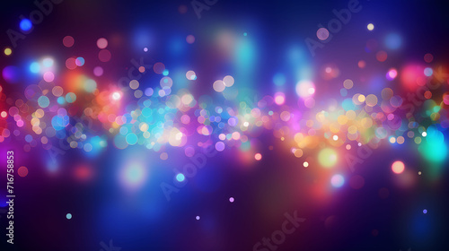 Colorful Cosmic Radiance Bokeh Background