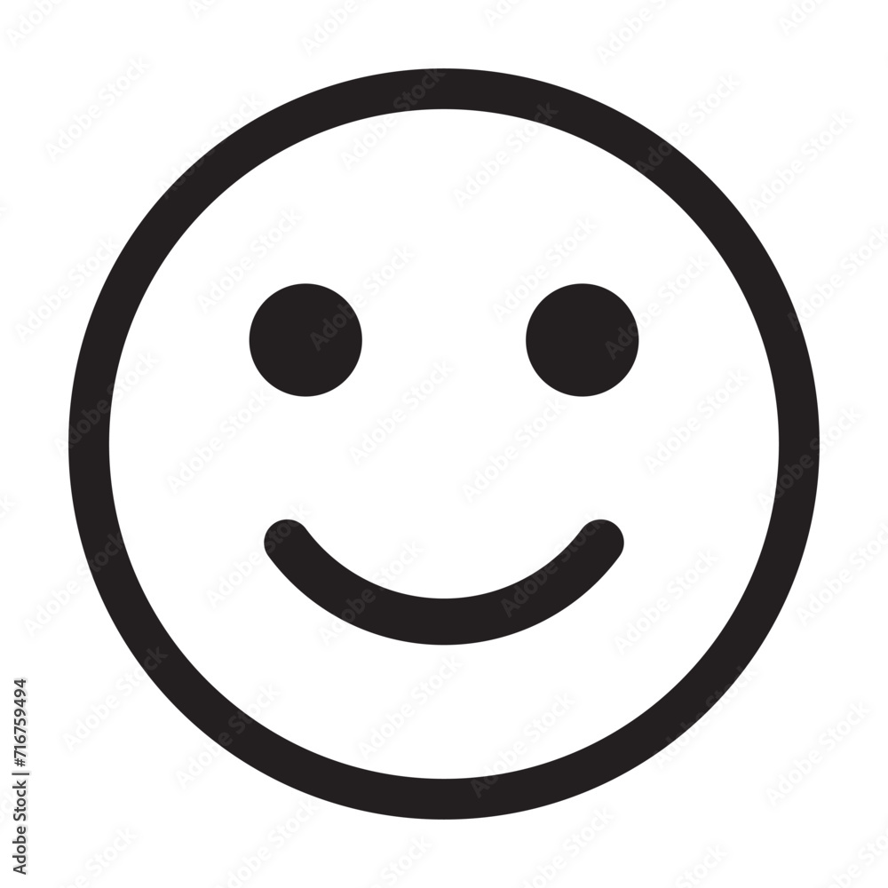 smiley face emoticons, emoji line art vector icons for apps and websites, Customer review, satisfaction, feedback, mood tracker. Contains such Icons as Happy, Cheeky, Emoji and more. 1234 - obrazy, fototapety, plakaty 