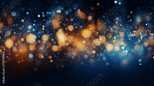 Featuring stunning soft bokeh lights and shiny elements. Abstract festive and new year background © jiejie