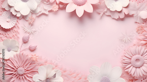 Flower border background image