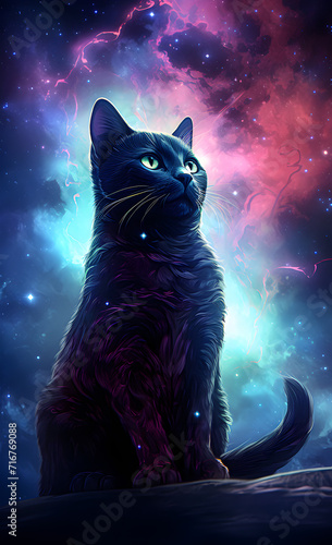 Glowing Galactic cat